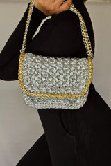Quiche Silver -Shoulder Bag