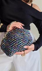 Cloud Holographic Black - Clutch Bag