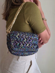 Waffle Holo Black - Shoulder Bag