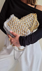 Waffle Silver & Gold - Shoulder Bag