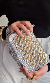Waffle Silver & Gold - Shoulder Bag