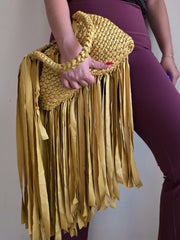 Mane Ochre - Fringe Bag