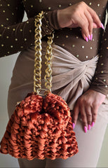 Shell Terracota - Velvet Bag