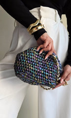 Cloud Holographic Black - Clutch Bag