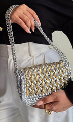 Waffle Silver & Gold - Shoulder Bag