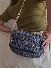 Waffle Holo Black - Shoulder Bag