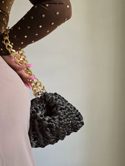 Shell Moss - Velvet Bag