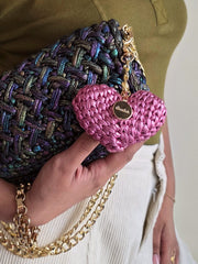 Waffle Holo Black - Shoulder Bag