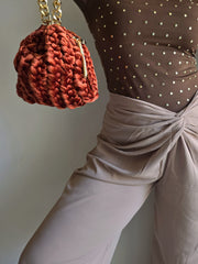 Shell Terracota - Velvet Bag