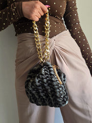 Shell Moss - Velvet Bag