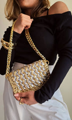 Waffle Gold & Silver - Shoulder Bag