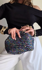 Cloud Holographic Black - Clutch Bag