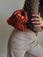 Shell Terracota - Velvet Bag