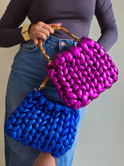 Bubble Sax Blue - Hand Bag