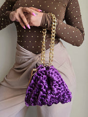 Shell Amethyst - Velvet Bag