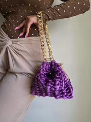 Shell Amethyst - Velvet Bag